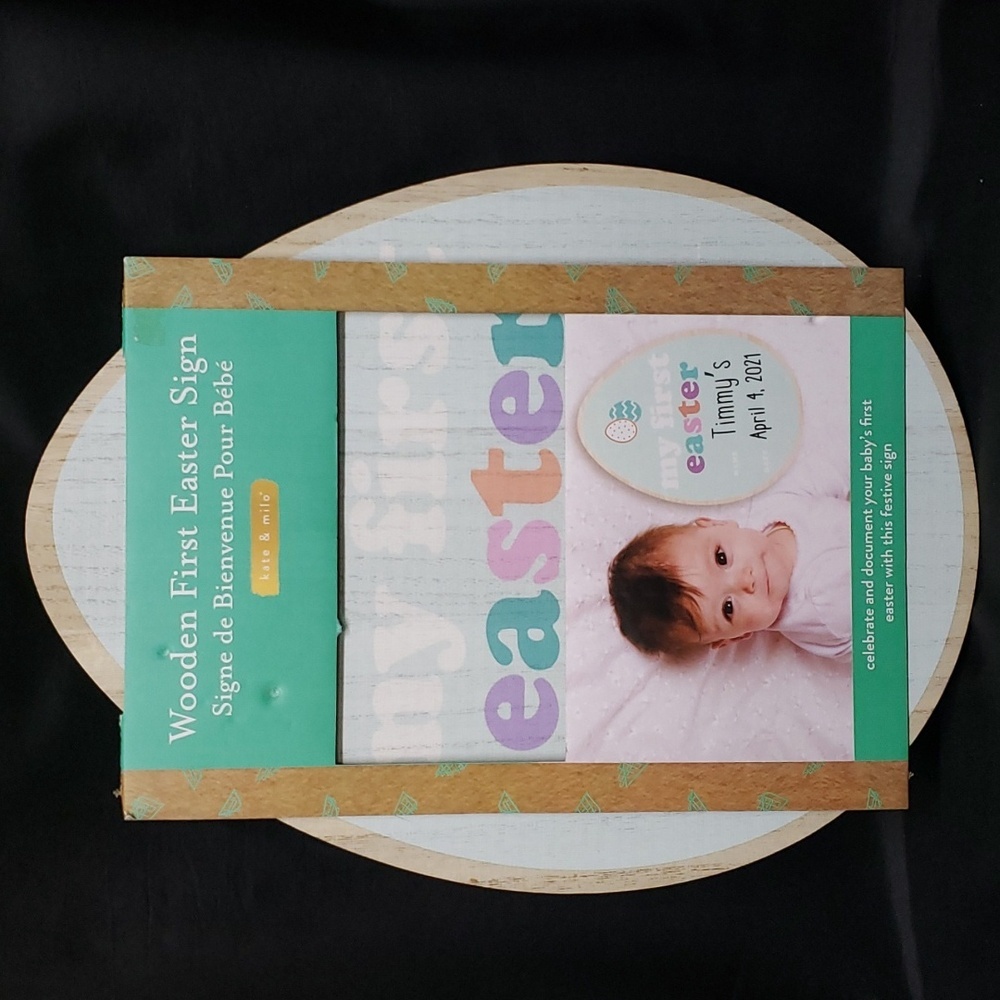 Kate & Milo NWT Wooden First Easter Sign